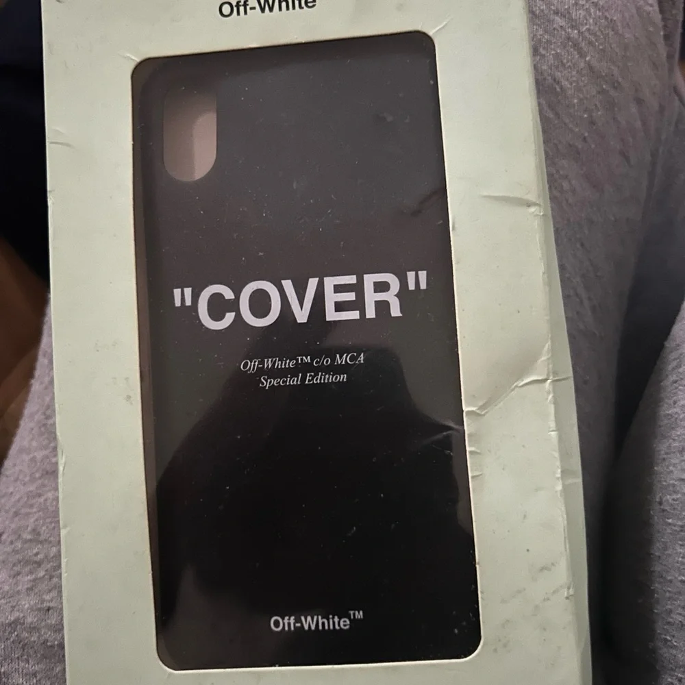 Off-White Black 'COVER' Phone Case